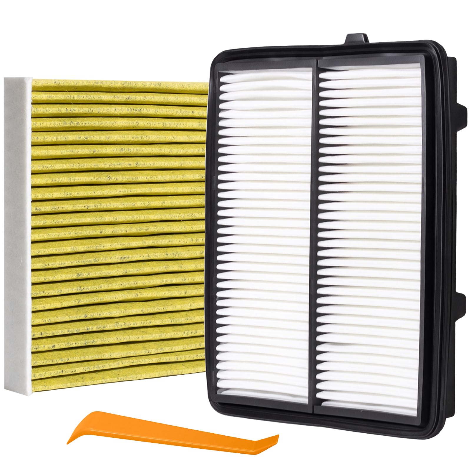 17220-5MS-H00 28113-L5100 Engine &amp; Cabin Air Filter Set | Compatible with Acura RDX L4 2.0L 2019-2025 Hyundai Tucson Santa Fe Sonata Kia Sorento Sportage