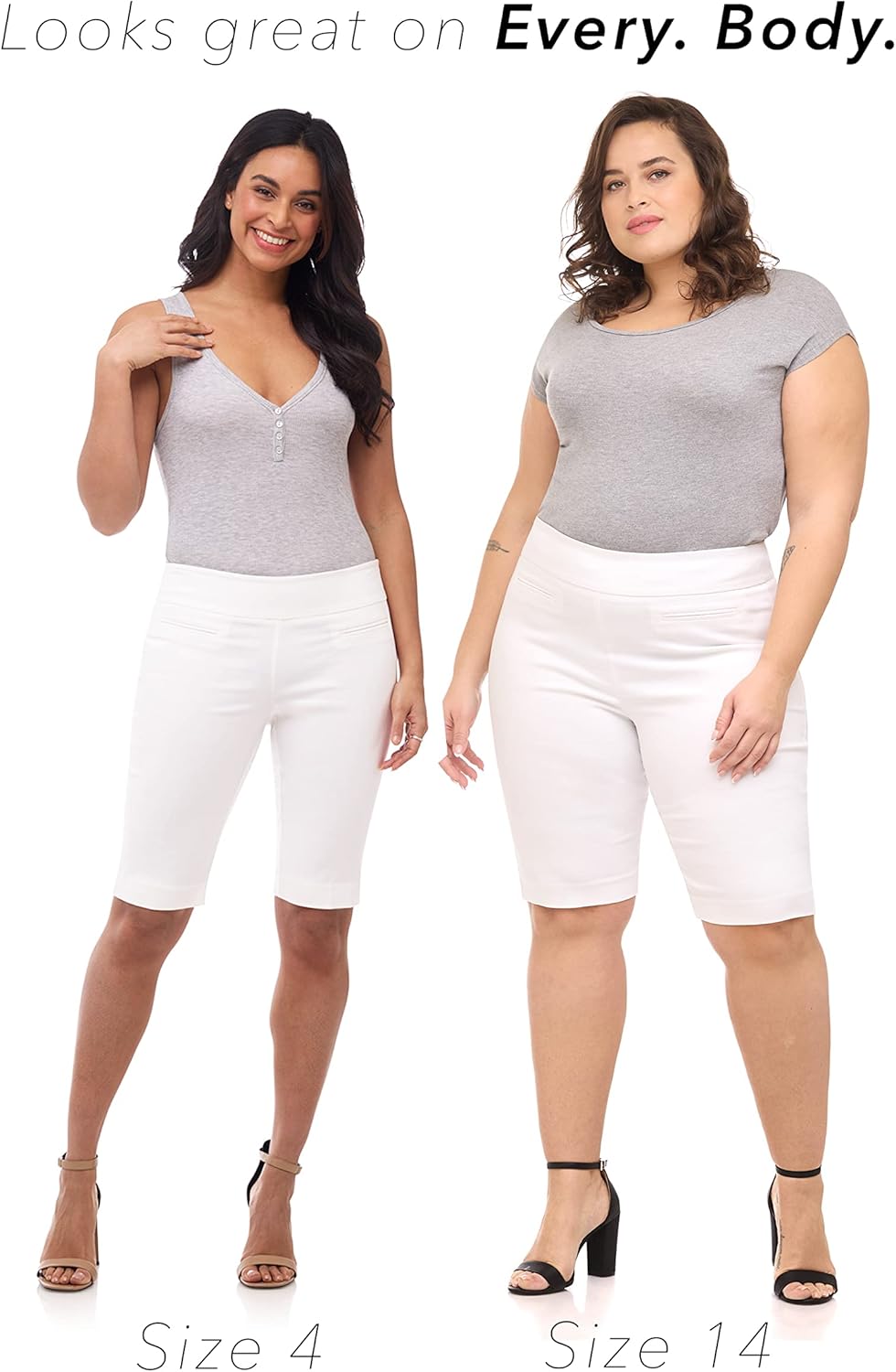 Rekucci Women's Ease into Comfort Pull-On Modern City Shorts - Image 4