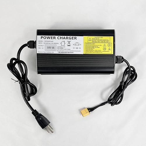 YZPOWER Charger Output 84V 4A Charger XT60 Connector for Health Care 72V Lithium Battery Pack
