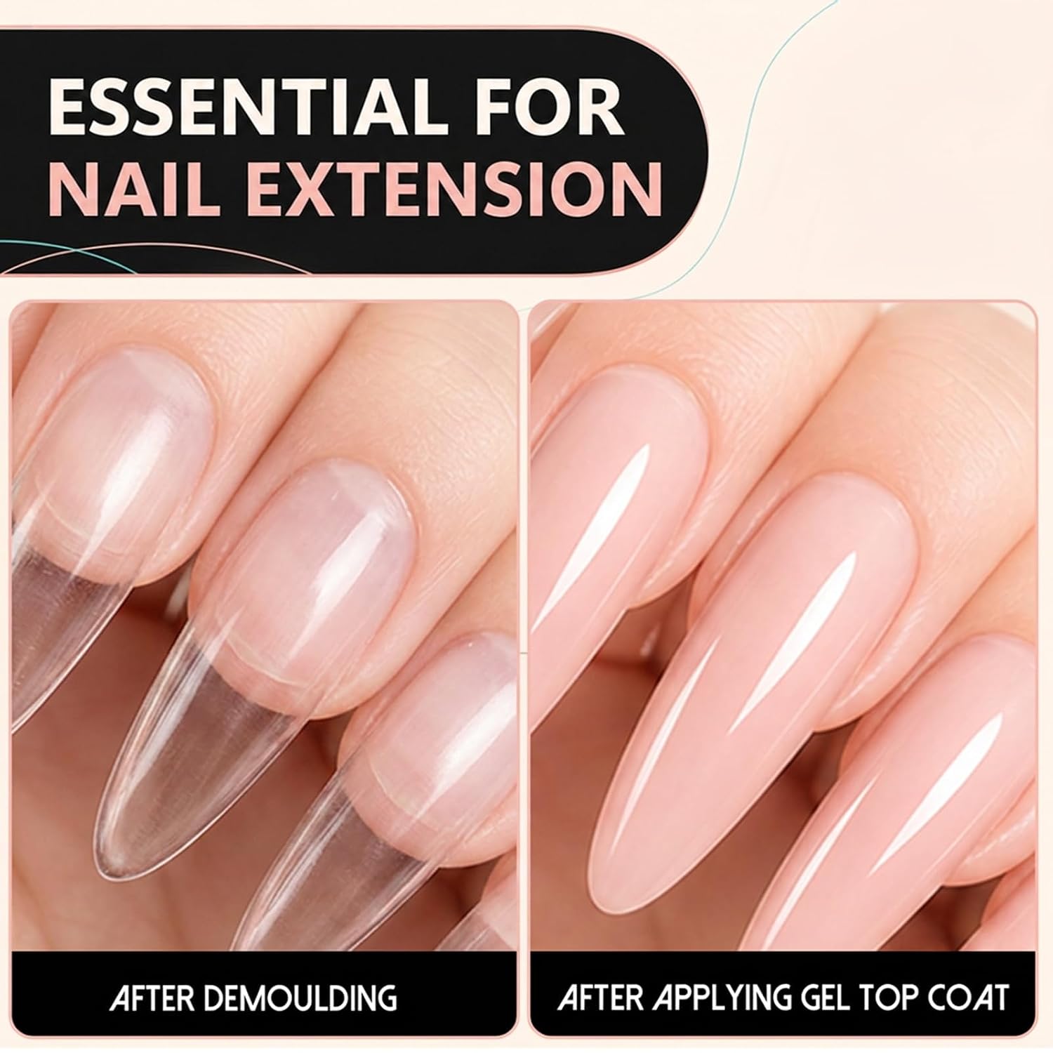 240 PCS Dual Forms for Builder Gel Nail Dual Forms Sandwich 15 Sizes | Nail Extension Form Dual-Forms Nails Art Tools for Beginner Professional Salon Home DIY Nails Art