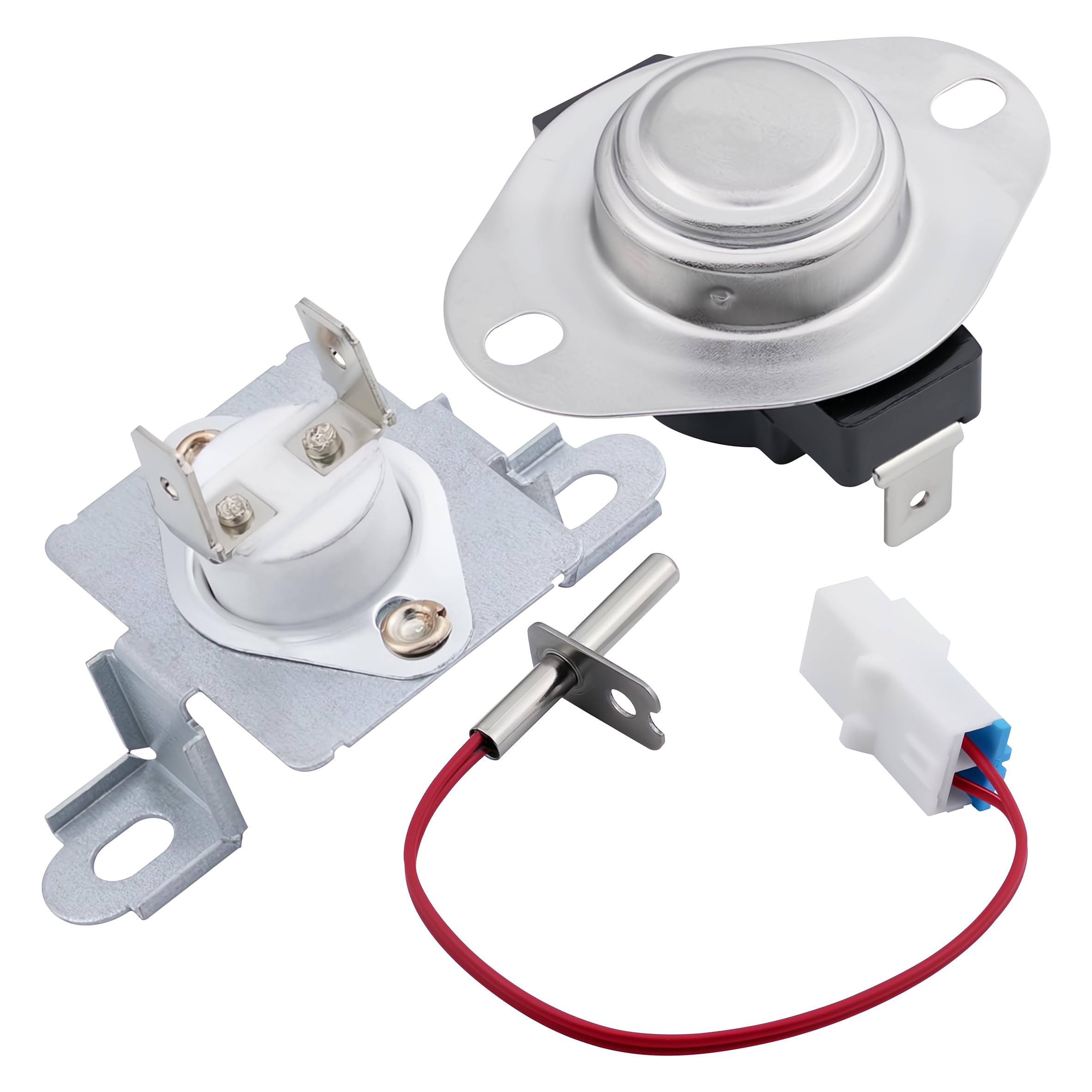 PartsBroz AGM30045804 6931EL3003D Thermal Fuse & 6323EL2001B Thermistor & 6931EL3001E Thermostat - Compatible With LG Kenmore General Electric Dryer -