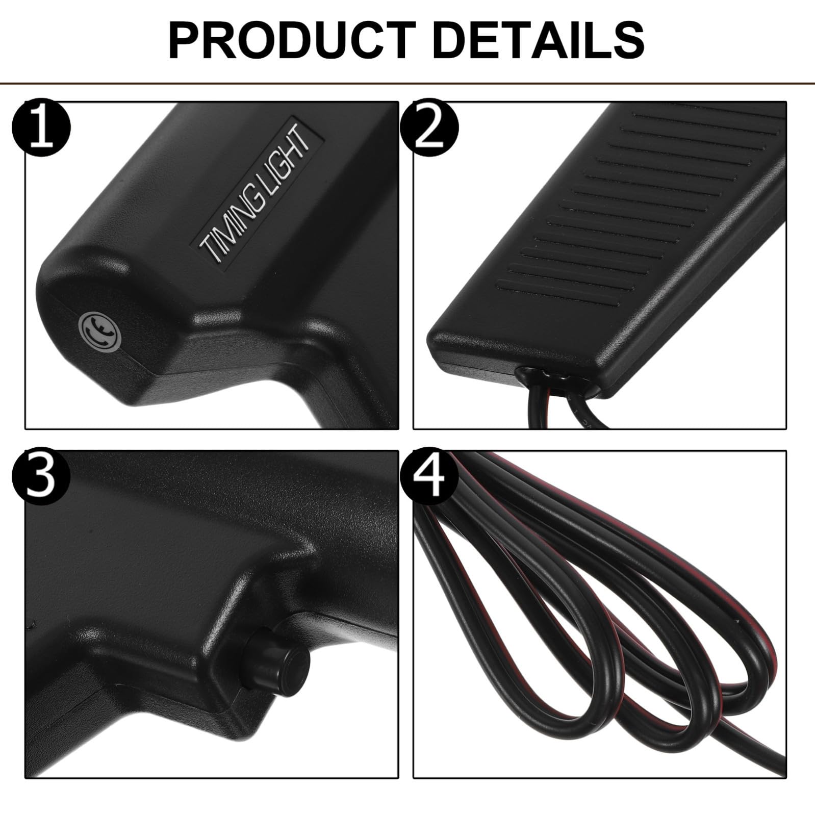 CLISPEED Spia di Fasatura del Motore Tester Bobina Accensione e Luce Stroboscopica per Veicoli Auto e Moto, Strumento Professionale per Regolazione Accensione