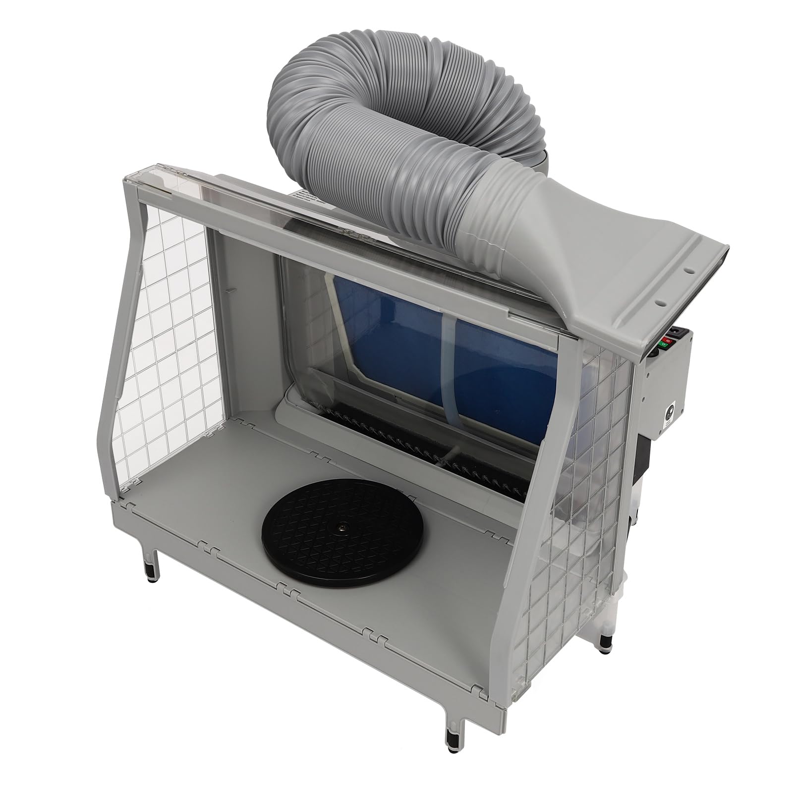 Airbrush Lackierkabine mit Wasserwand 11 m³/min 3 LED Lichtröhren Doppelte Filtration 3 Ventilatoren