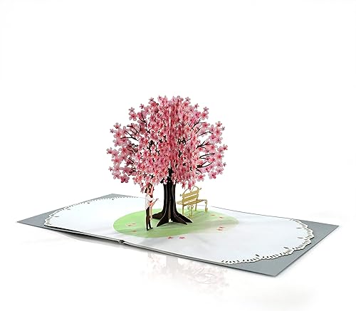 Miniatura 9 de CUTPOPUP - Tarjetas troqueladas en 3D para el Día de San Valentín, pareja besándose en un globo aerostático, tarjeta romántica de aniversario de