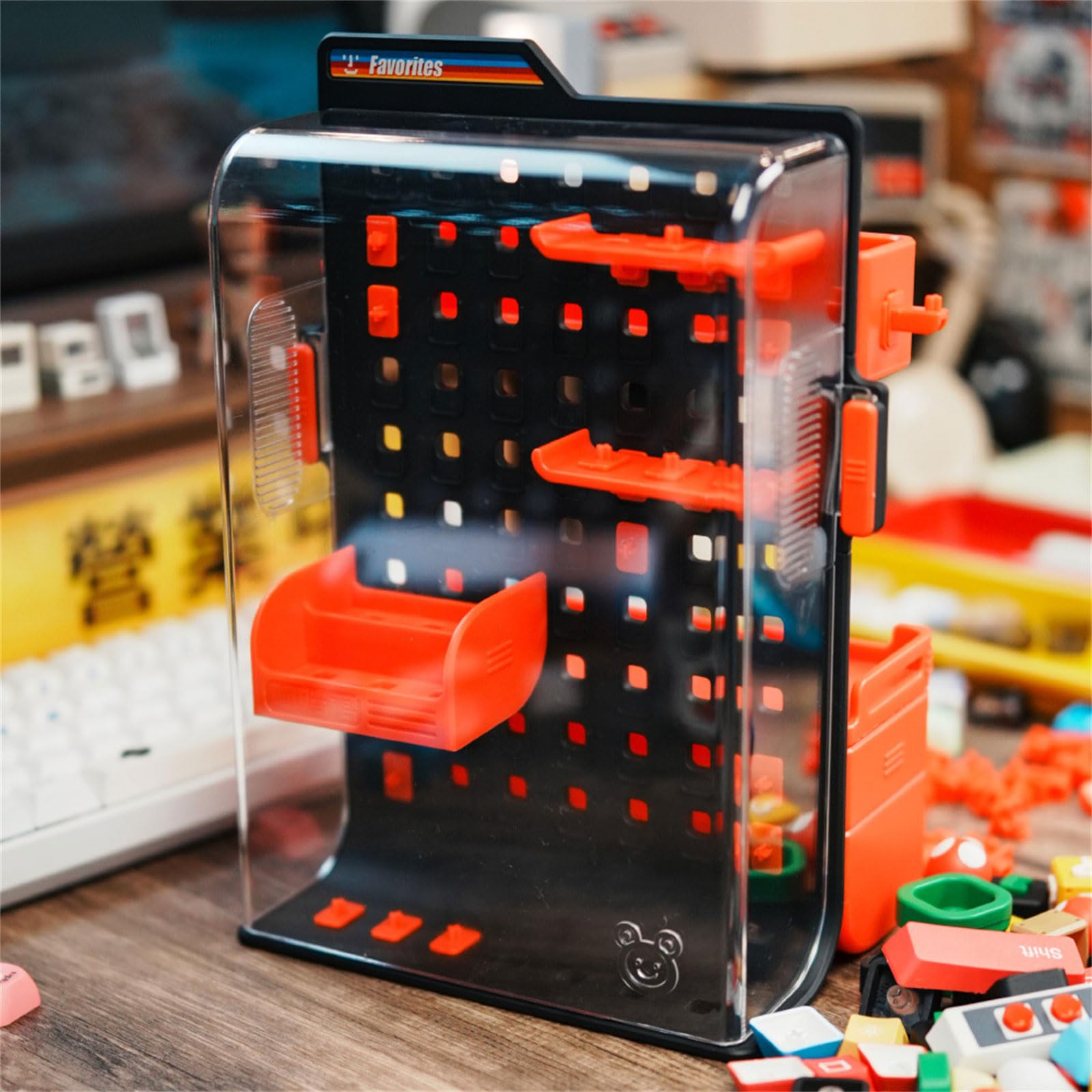 Modulares Tastenkappenbrett mit erweiterbarem Design für C-Typing-Setups und Schreibtischzubehör, Modulare Tastaturen, Zubehör-Organizer