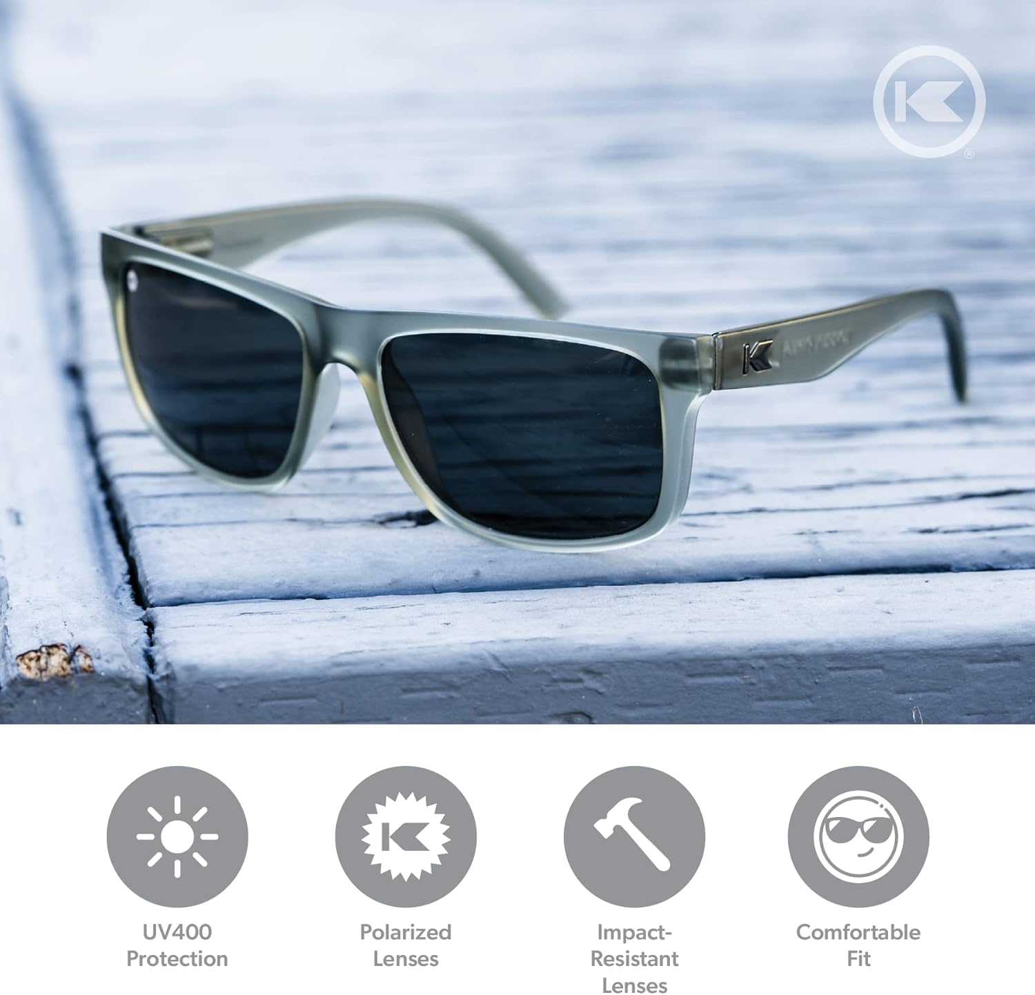 Knockaround Torrey Pines Polarized Sunglasses for Men & Women - UV400 Protection - Image 2