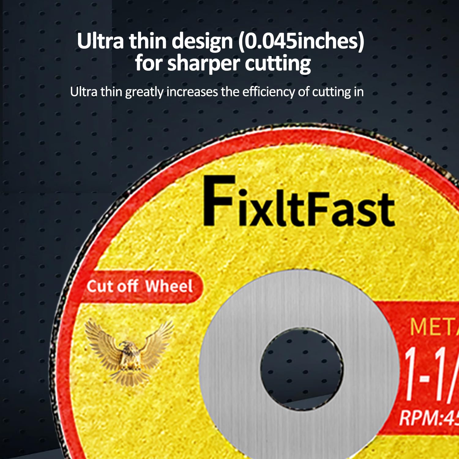 FIXLTFAST Trennscheibe aus glasfaserverstärktem Metall, 3,8 x 0,3 cm, für Drehwerkzeug-Zubehör, inklusive Spanndornen, 11 Stück