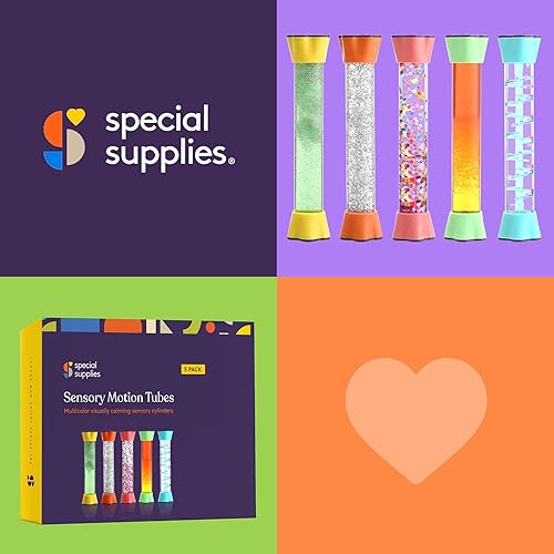 Miniatura 8 de Special Supplies Liquid Motion Bubbler - Paquete de 5 tubos geniales con reloj de arena colorido con movimiento de gotas, dormitorio, juego