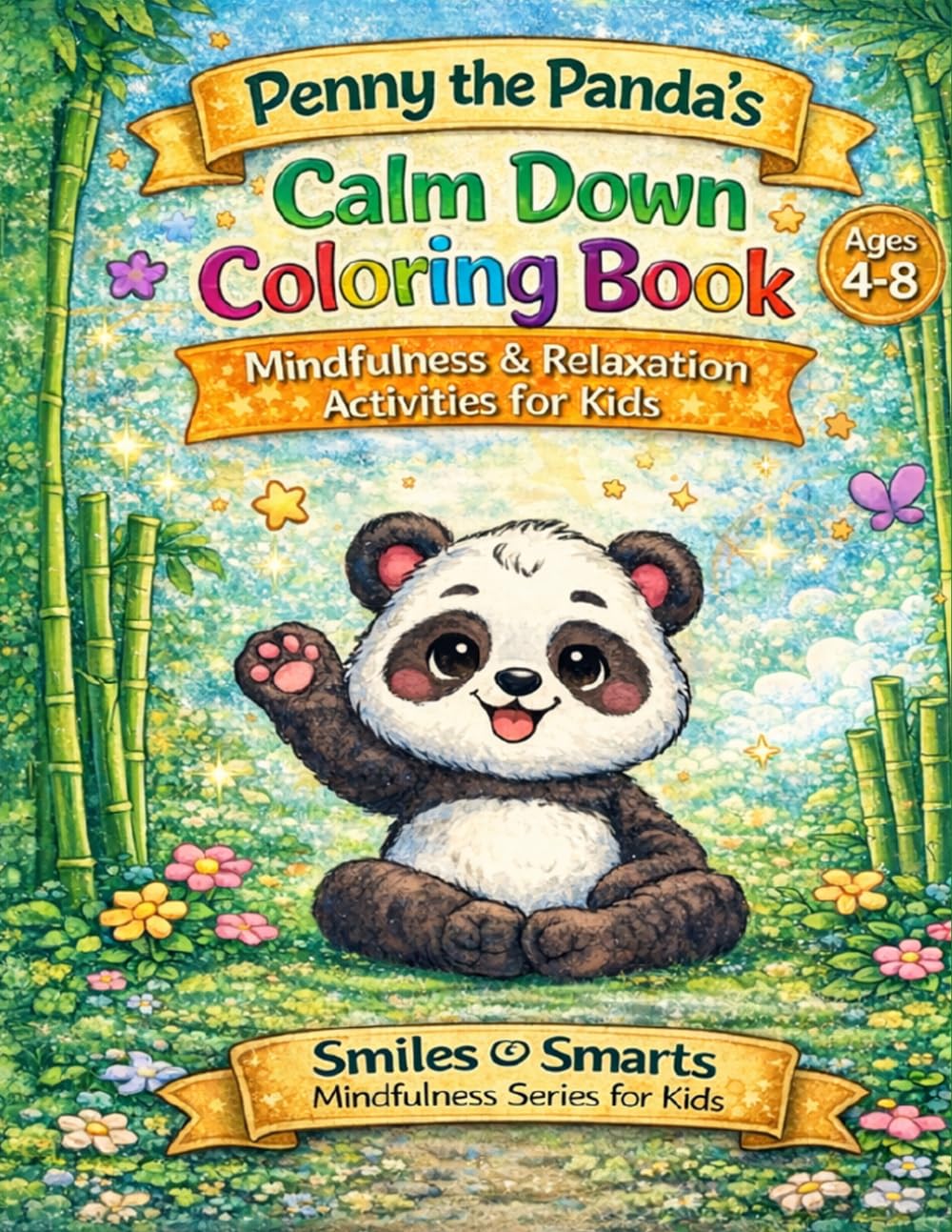 Penny the Panda’s Calm Down Coloring Book for Kids: Mindfulness, Breathing, and Relaxation Activities for Ages 4–8 | A Calm and Focus Coloring Book ... (Smiles & Smarts Mindfulness Series for Kids)