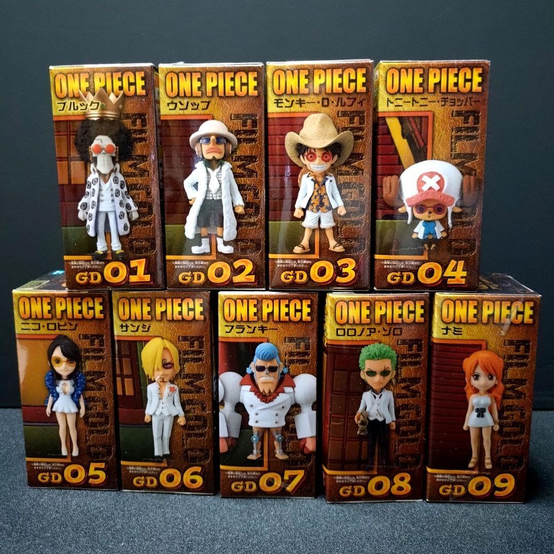 ワンピース コレクタブル フィギュア FILM GOLD 麦わら一味セット 9種 Amazon.co.jp: ワンピース ワールドコレクタブルフィギュア FILM