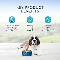 Vista 5 de Blue Buffalo Life Protection Formula Natural Puppy - Alimento seco para perros de raza grande, pollo y arroz integral, 30 libras