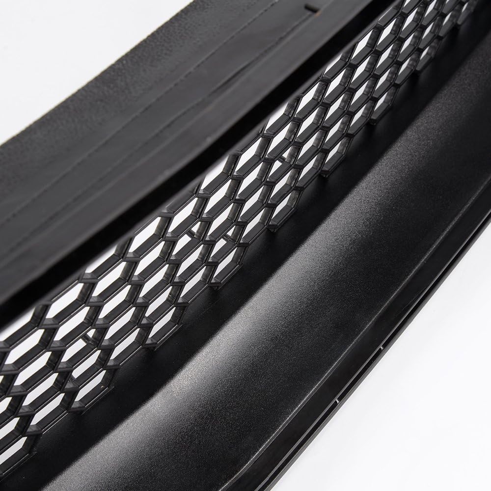 G-PLUS Mesh Front Bumper Upper Hood Grille Grill With DRL LED Accent Vent Lights Compatible with Ford Mustang 2015-2017