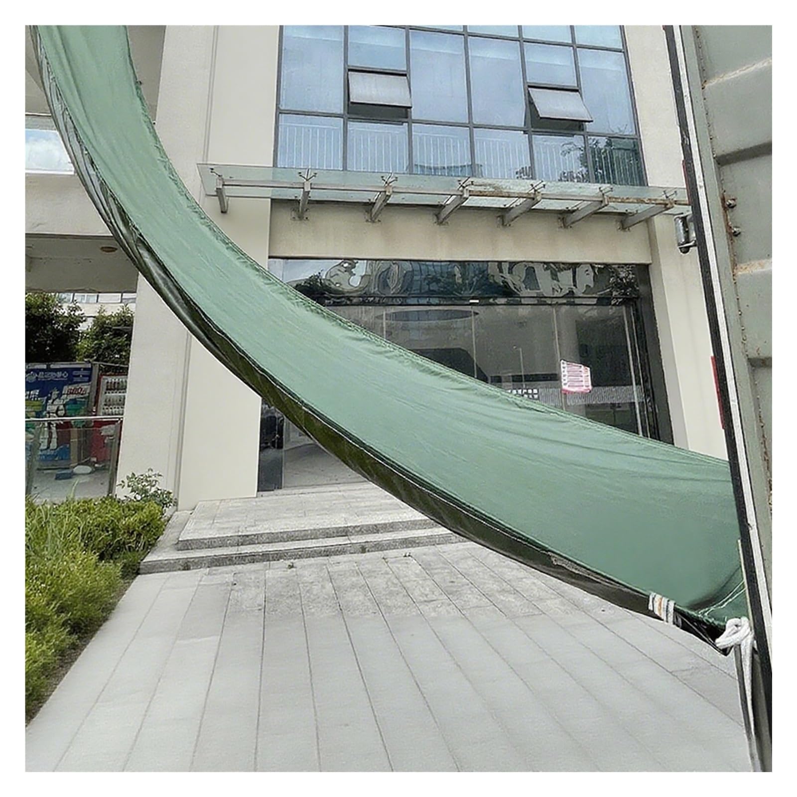 GTHTUHFD Cargo Chute - Heavy Duty Durable Tarpaulin Slide For Efficient Loading & Unloading, Ideal For Freight Handling, 35X2M,Green-6x1.5m