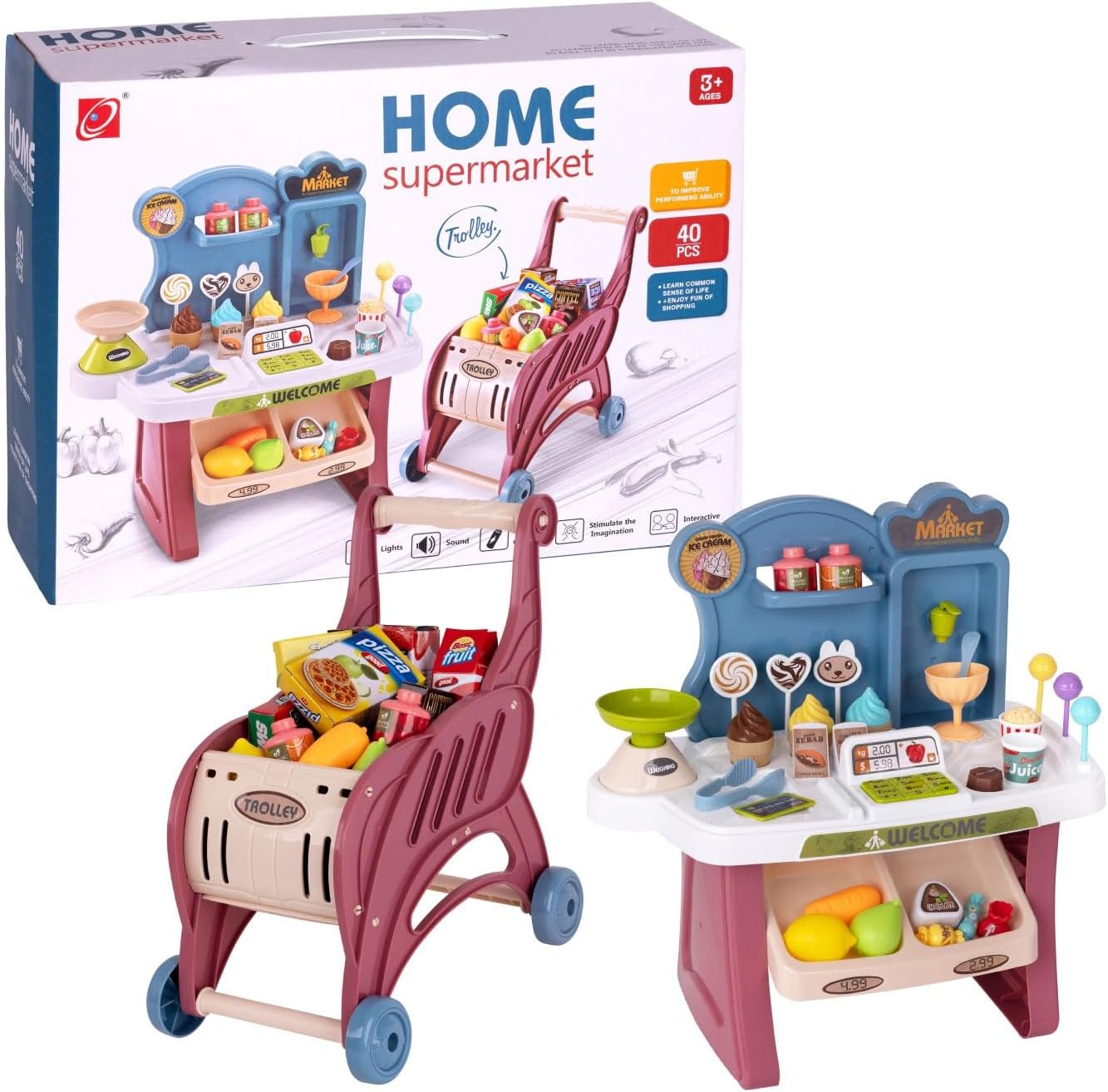 Angel's Grocery Store Pretend Play Set for Kids Togo Ubuy