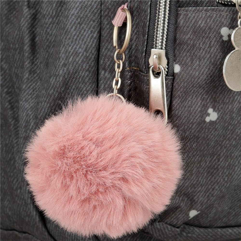 Joumma Bags, Mickey Studs, mochila escolar, fabricada en Poliéster, Tirantes anchos, ergonómicos y acolchados, Ligera y práctica para ofrecer una mayor comodidad, Asa superior para colgar.