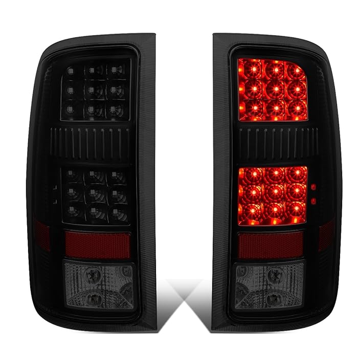 Buy DNA Motoring TLGMCSIE07LEDBK Full LED Tail Light Black/Smoked