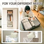 8 Set Packing Cubes for Suitcases, Travel Essentials Organizer Bags,Compression Storage Travel Organizers,Multi-Functional Clothing Sorting Packages, Waterproof with Hanging Toiletry Bag Shoe Bag···