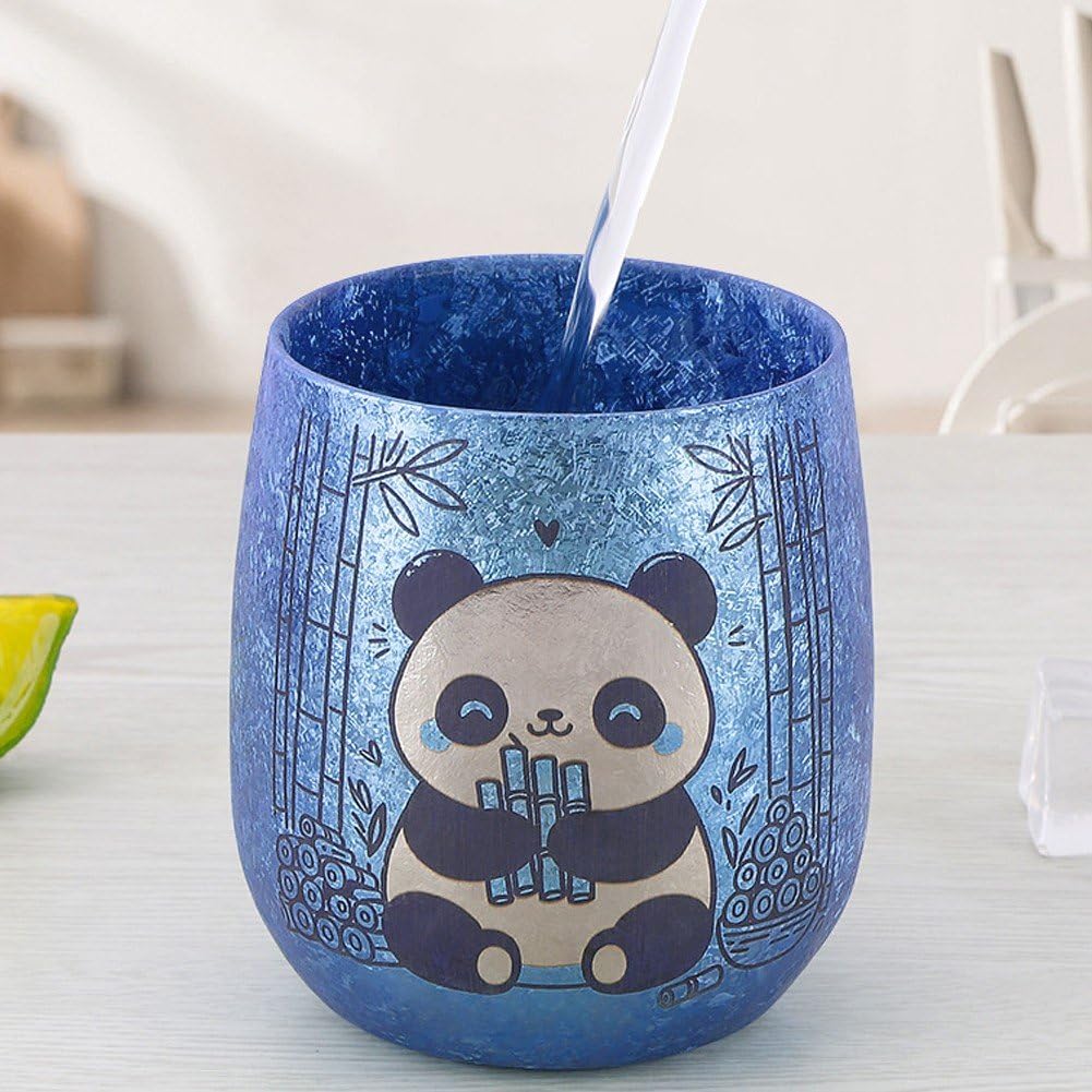 Tasse À en Titane À Motif Panda, Tasse À Boire en Titane, Tasse À Café pour À Dos, Camping en Plein Air
