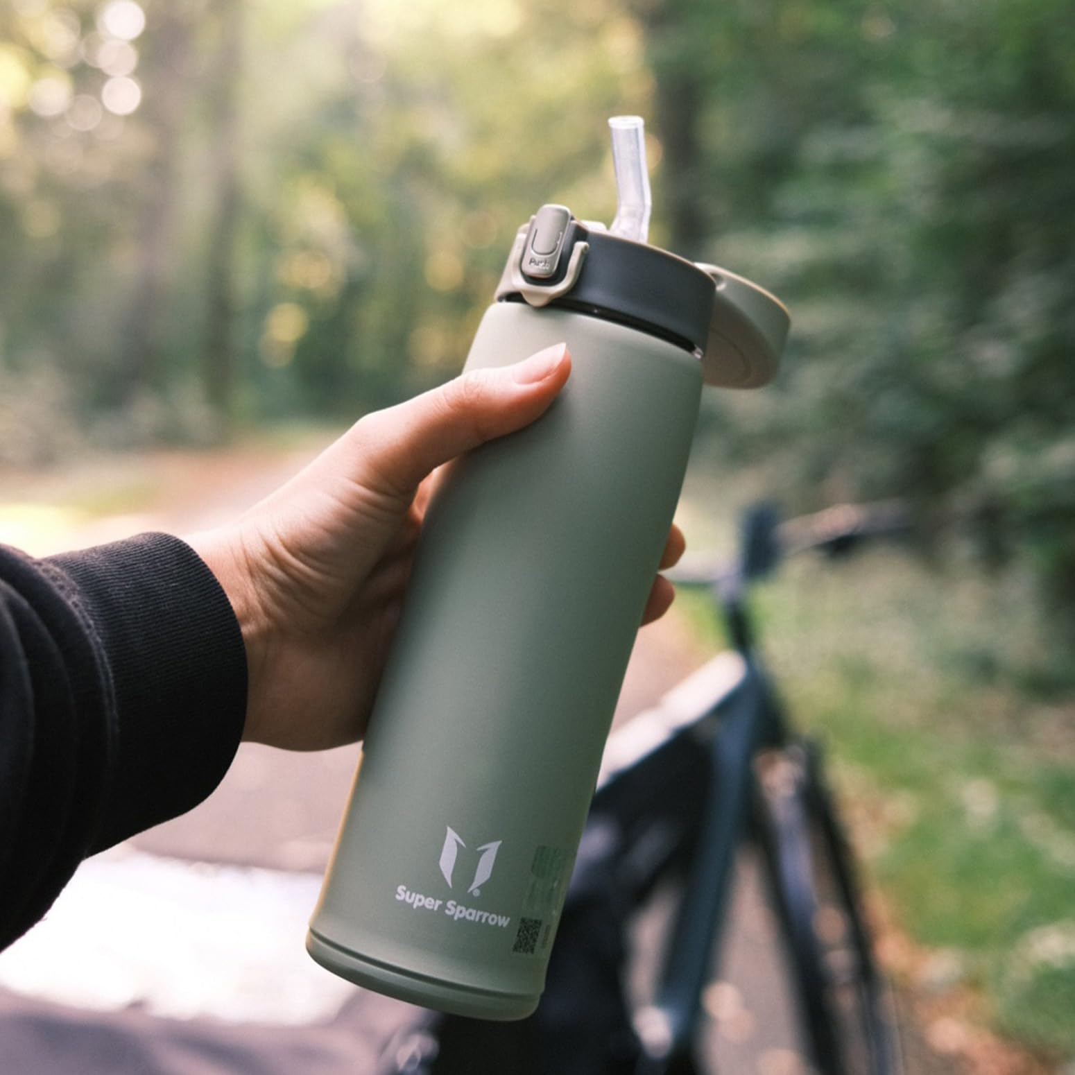 Super Sparrow Borraccia Termica, Acciaio Inox Bottiglia Termica - 350ml, 500ml, 750ml, 950ml - Senza BPA Termos, Borracce Termiche Bambini - Include 2 Coperchi con Cannuccia e Coperchio Sportivo