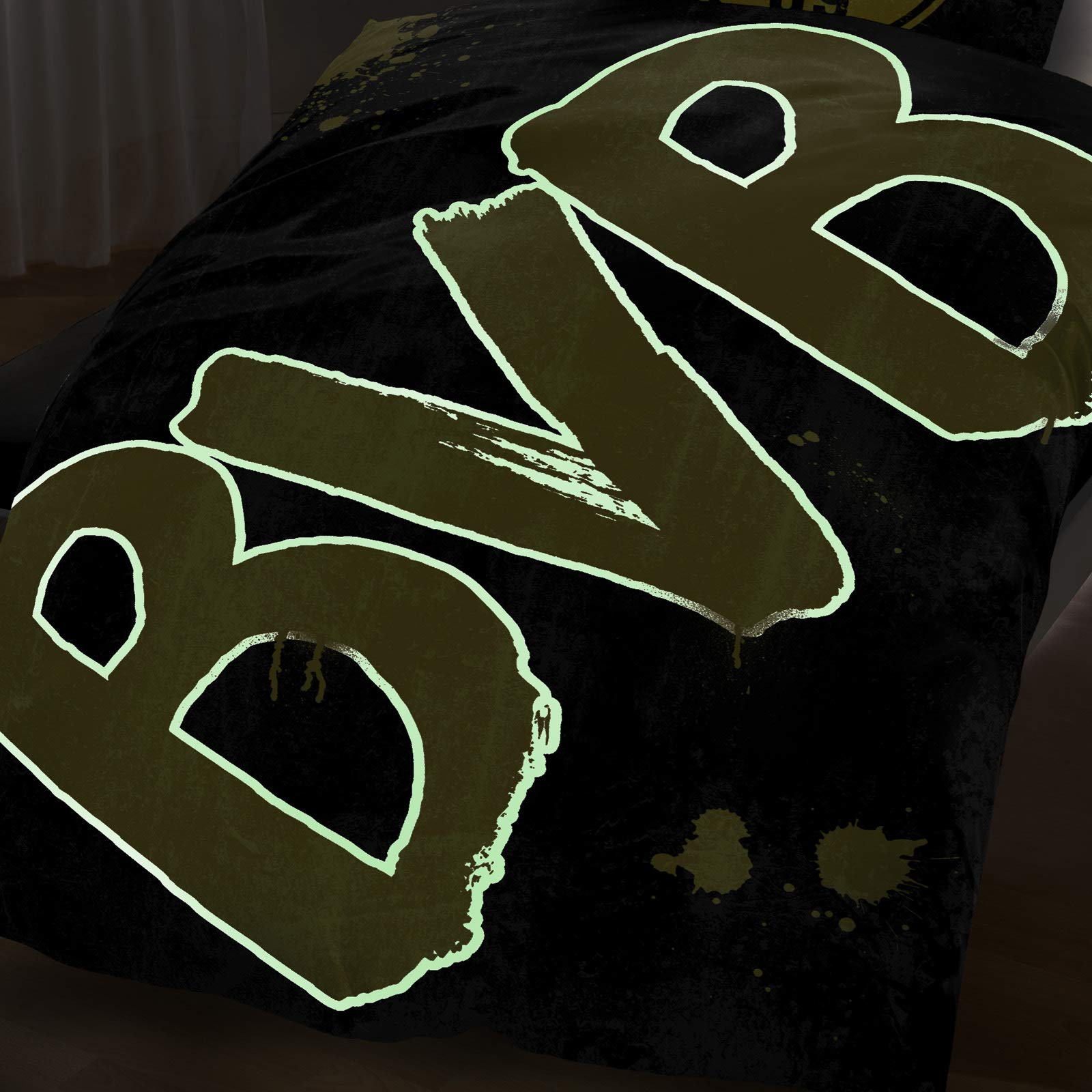Borussia Dortmund BVB-Bettwäsche Glow in The Dark 135x200cm