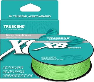 TRUSCEND X8 PE-Geflechtschnur, Süßwasser Spin