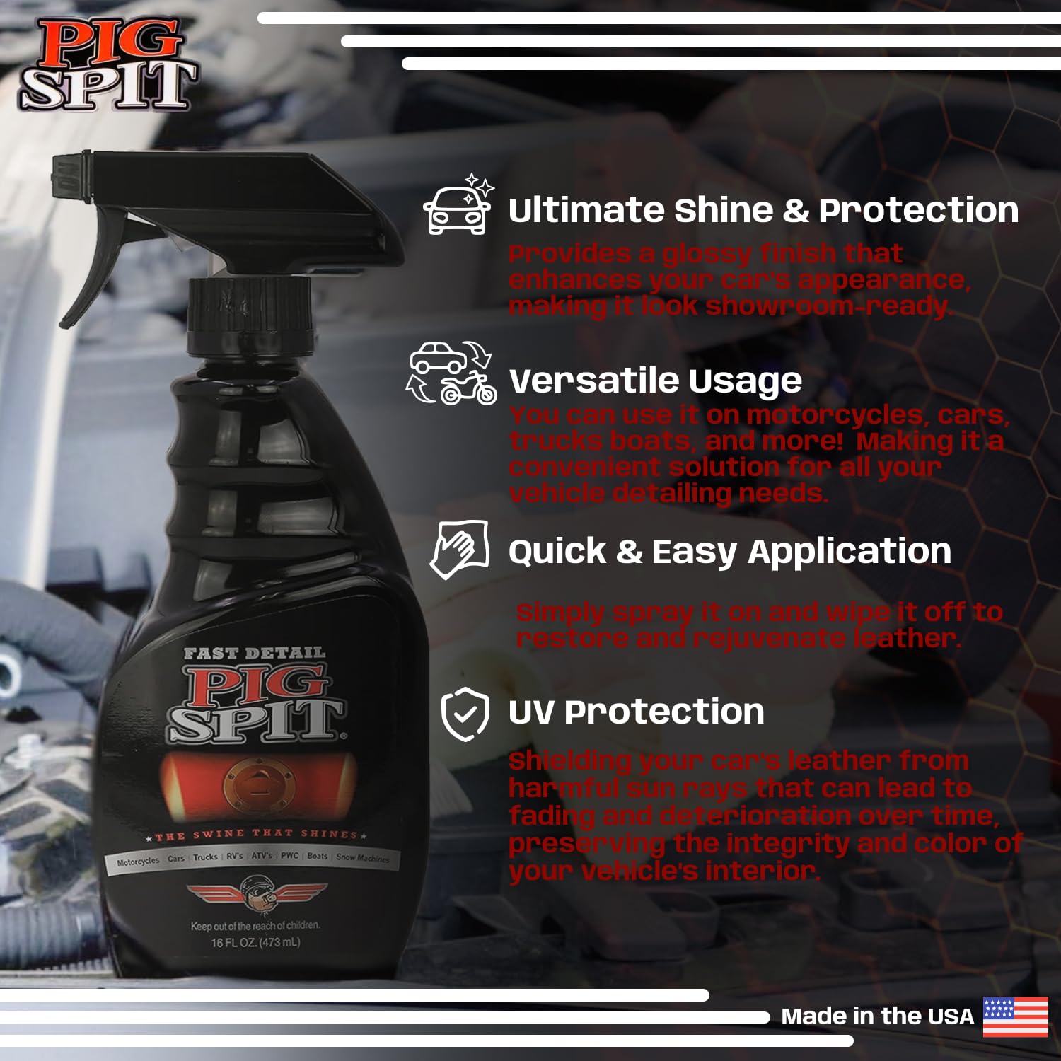 PIG SPIT Leather Cleaner, Single