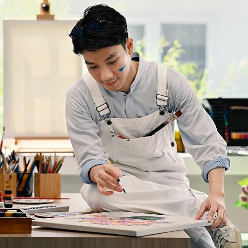 Miniatura 70 de Arteza Lienzo estirado de 8x10, 100% algodón (Juego de 12)