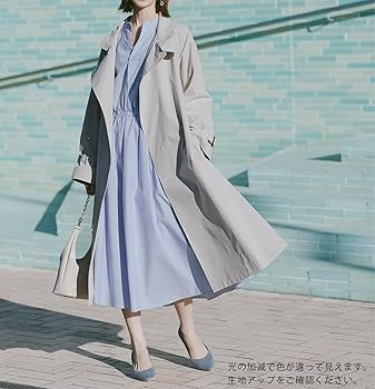 COTOO SHUZO ピンクベージュフリル襟スプリングコート38 COTOO SHUZO