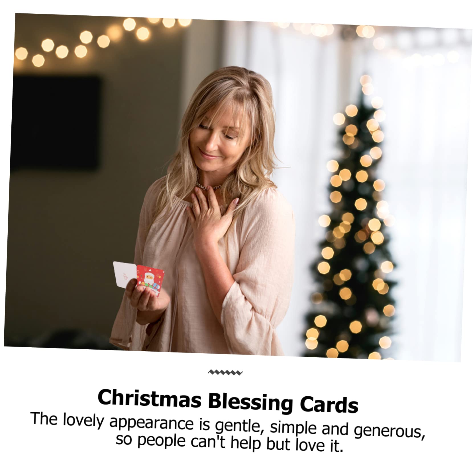 6 Set Di Biglietti Di Auguri Natalizi in Grandi Quantità 50 Biglietti Carta Speciale Design Di Babbo Natale Albero Di Biglietti Di Auguri Festivi Per Il Anno