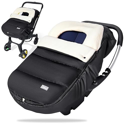 Orzbow Fundas de asiento de automóvil para bebés de invierno, funda universal para asiento de automóvil con cuello ajustable, funda impermeable para Orzbow Fundas de asiento de automóvil para bebés de invierno, funda universal para asiento de automóvil con cuello ajustable, funda impermeable para