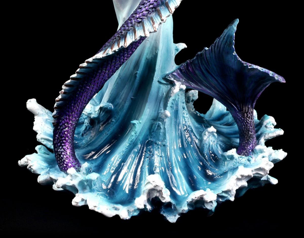 Figura Elfos con Seedrache - Figura Dragón Fantasía Estatua 60CM