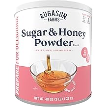 Sugar and Honey Powder Mix Can Emergency Food Supply, 227 Servings, 30 Year Shelf Life - Dry Honey and Sugar Powder Blend Sweetener for Baking and Cooking