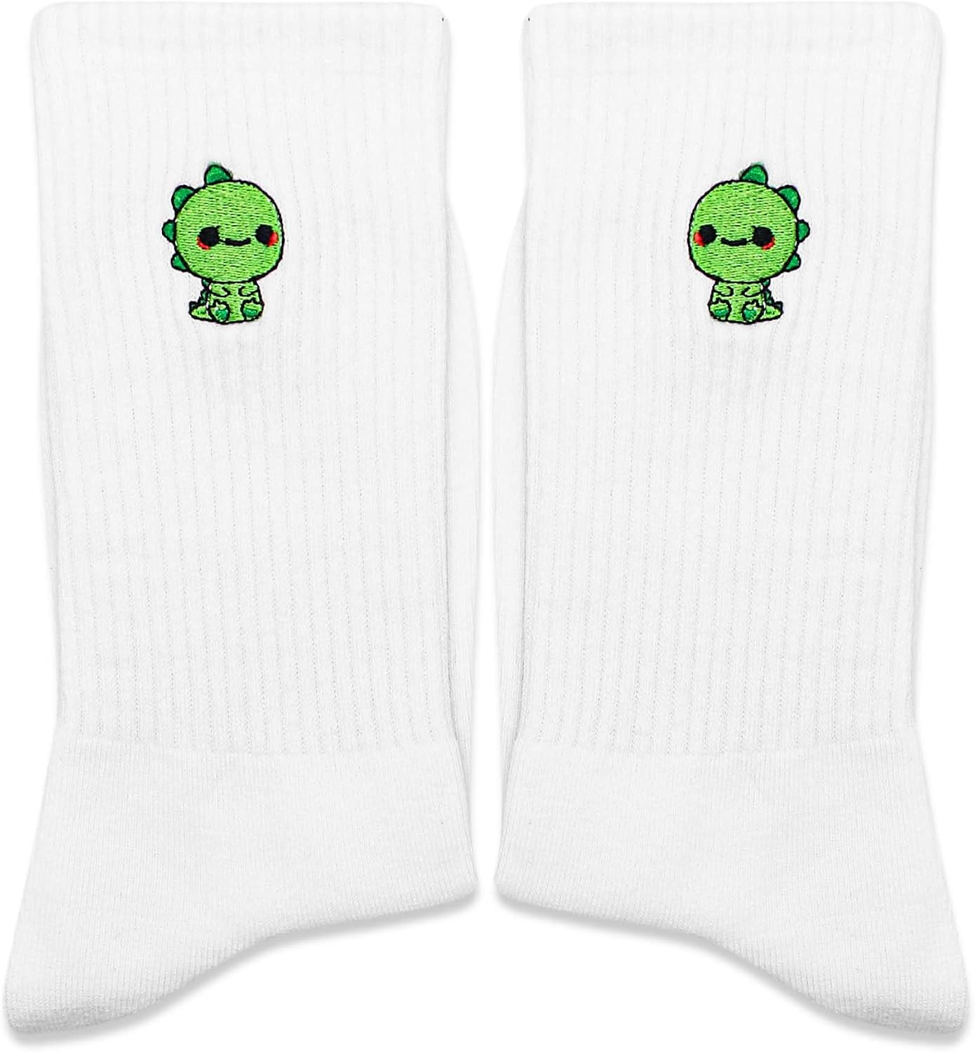 Cute Embroidered Socks, Funny Crazy Crew Socks, Animal Print Socks for Men and Women, Ideal Christmas Birthday Gifts.