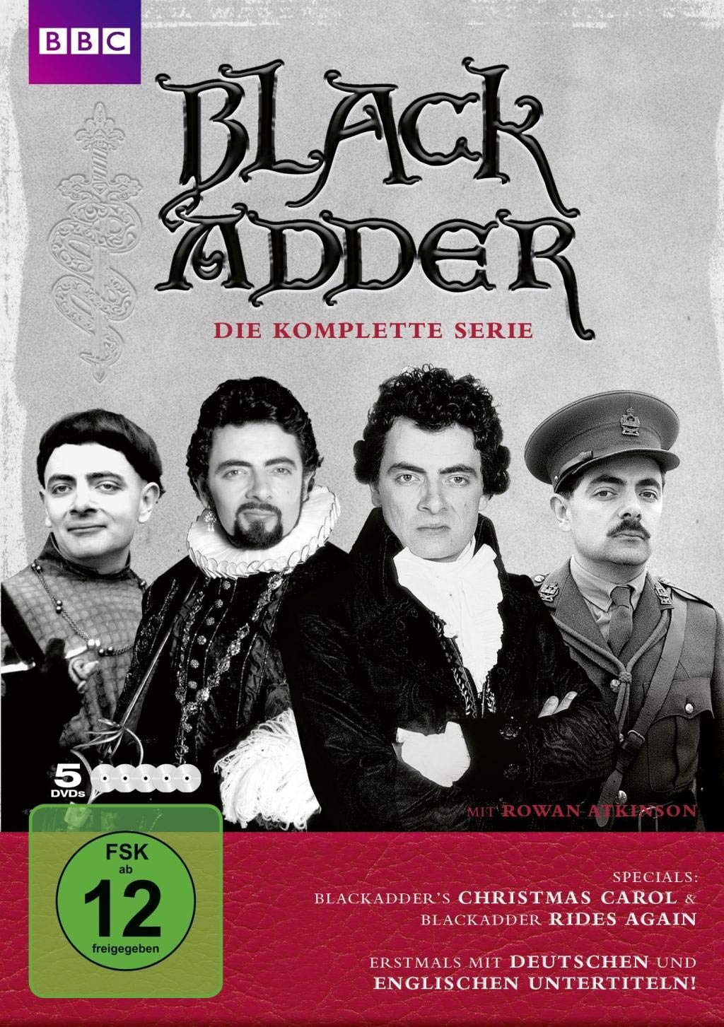 Leonine Blackadder Komplettbox + Die komplette Serie auf 5 DVDs