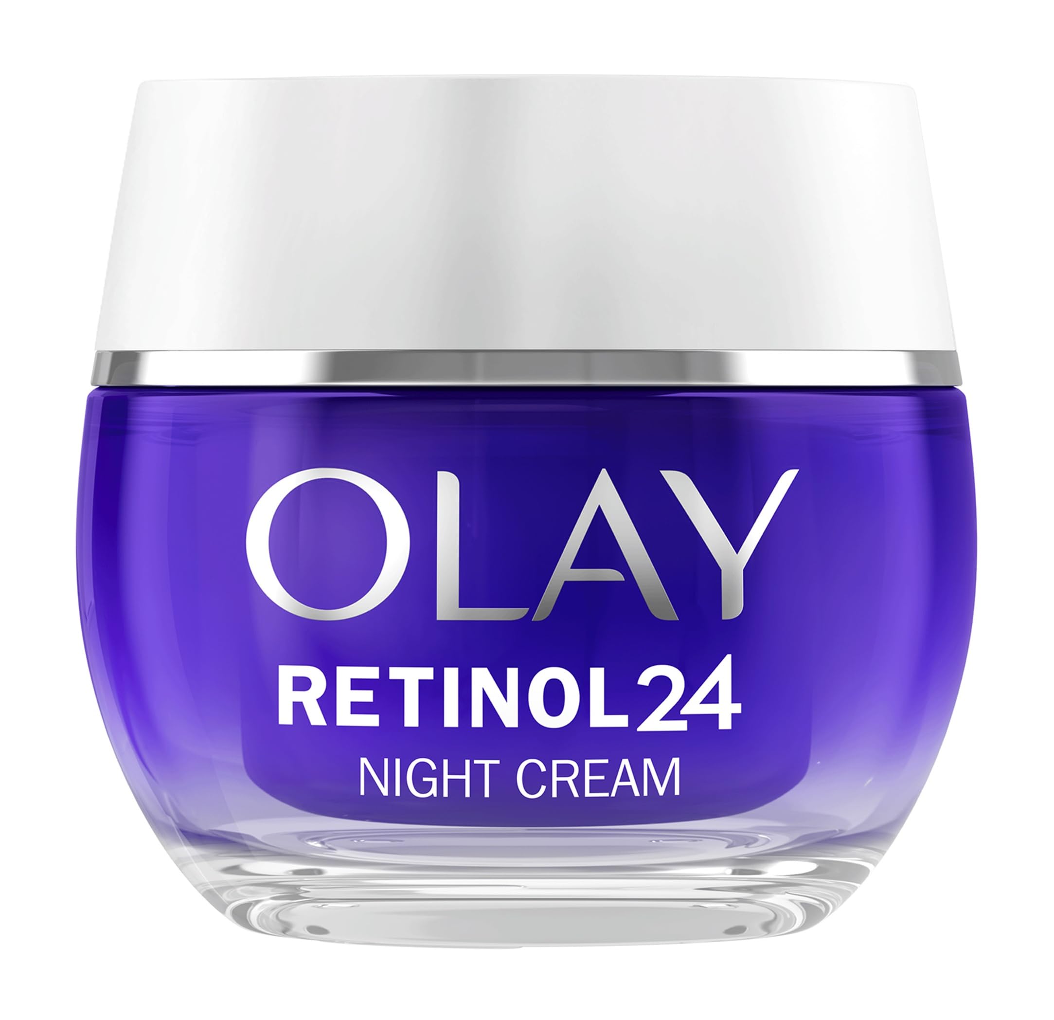 Olay Retinol 24 Crema Viso Notte Idratante, Cura della Pelle con Vitamina E Antiossidante. Skin Care Notturna Anti-Età: Leviga, Rinnova e Idrata, 50ml