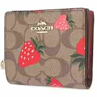 コーチ COACH シグネチャー ストロベリープリント ミディアム 二つ折り財布 71KsTYIeAYL._SY200_QL15_.jpg