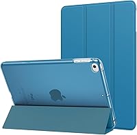 Vista 11 de MoKo - Funda compatible con iPad mini 5 2019/Mini 4 2015 (5ta/4ta generación de 7.9 pulgadas), fina, ligera, con soporte, con protector traslúcido