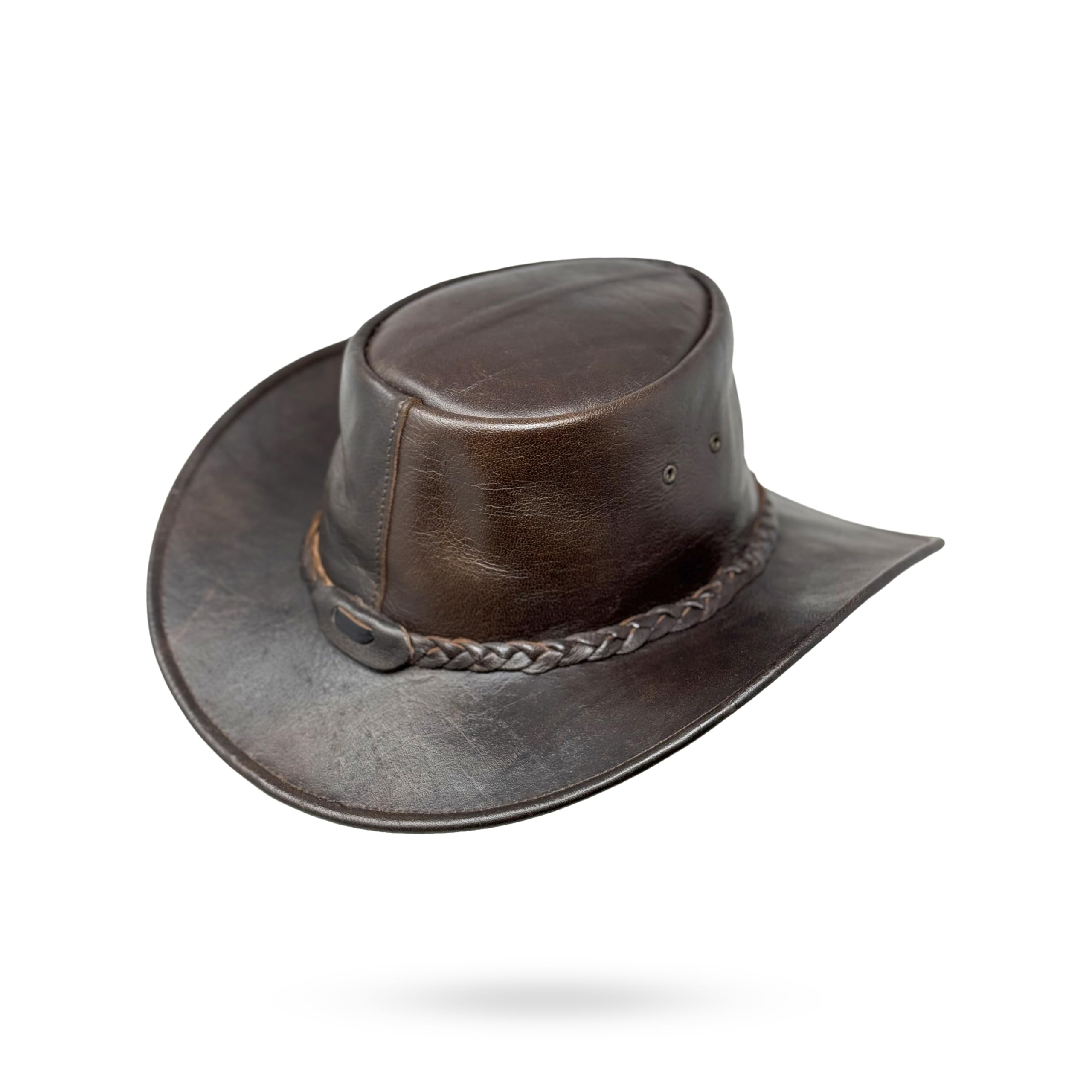 Lederhut Wickelhut knautschbar Western Cowboy – Outdoor Hut Reiten, Wandern & Abenteuer Weston