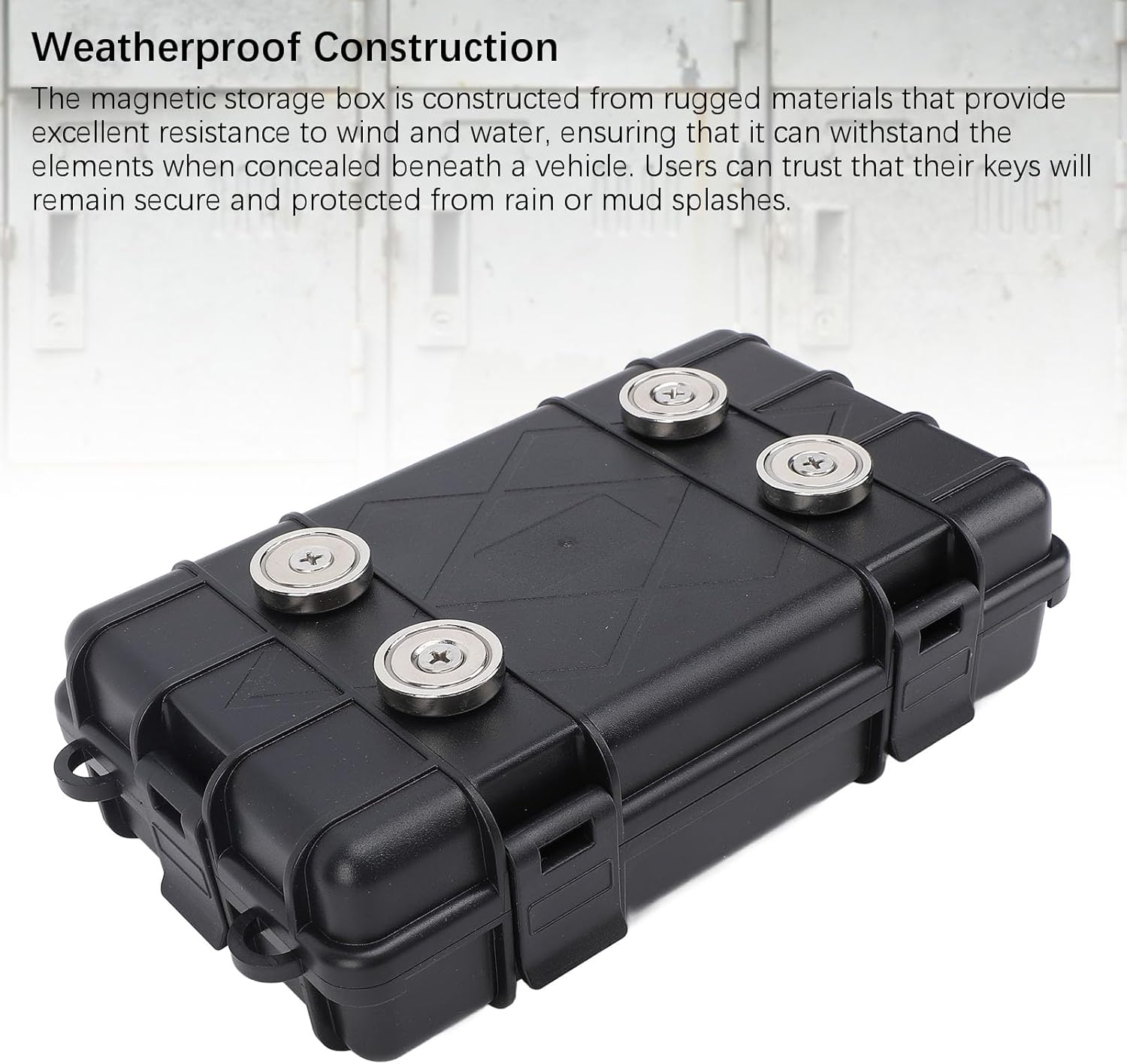 Magnetic Storage Box Water Proof Portable Outdoor Magnetic Tool Box for Vehicles