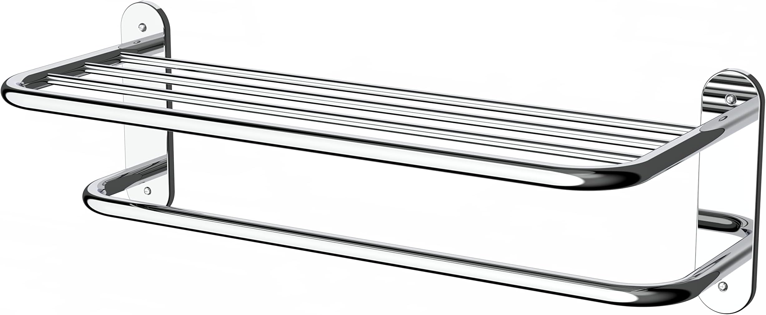 Amazon.com: 20 Inch Bathroom Towel Rack Towel Bar, 2-Tier Towel Rack ...