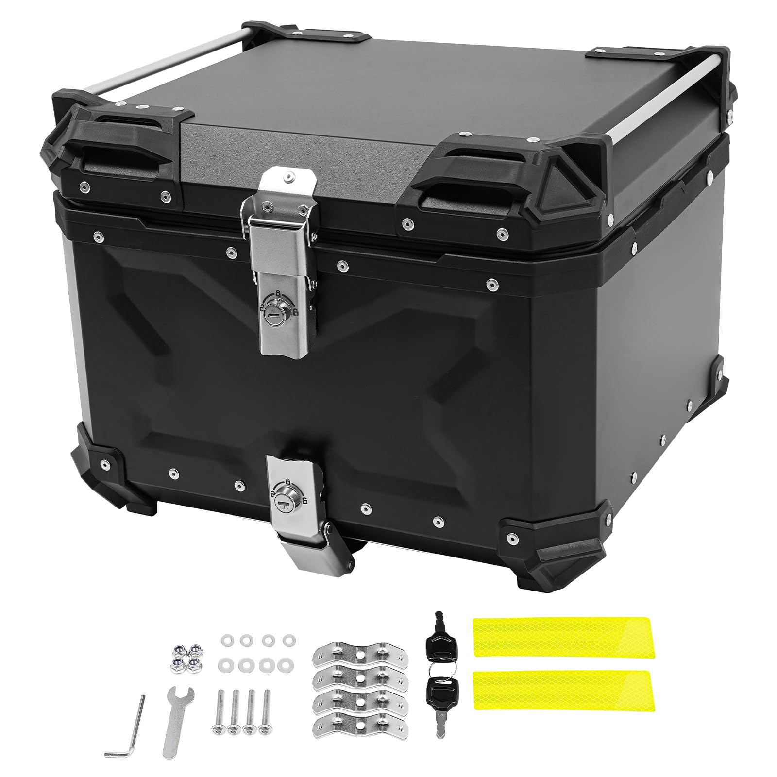 Topcase na motocykl 55 l, stop aluminium, górna obudowa do skuterów