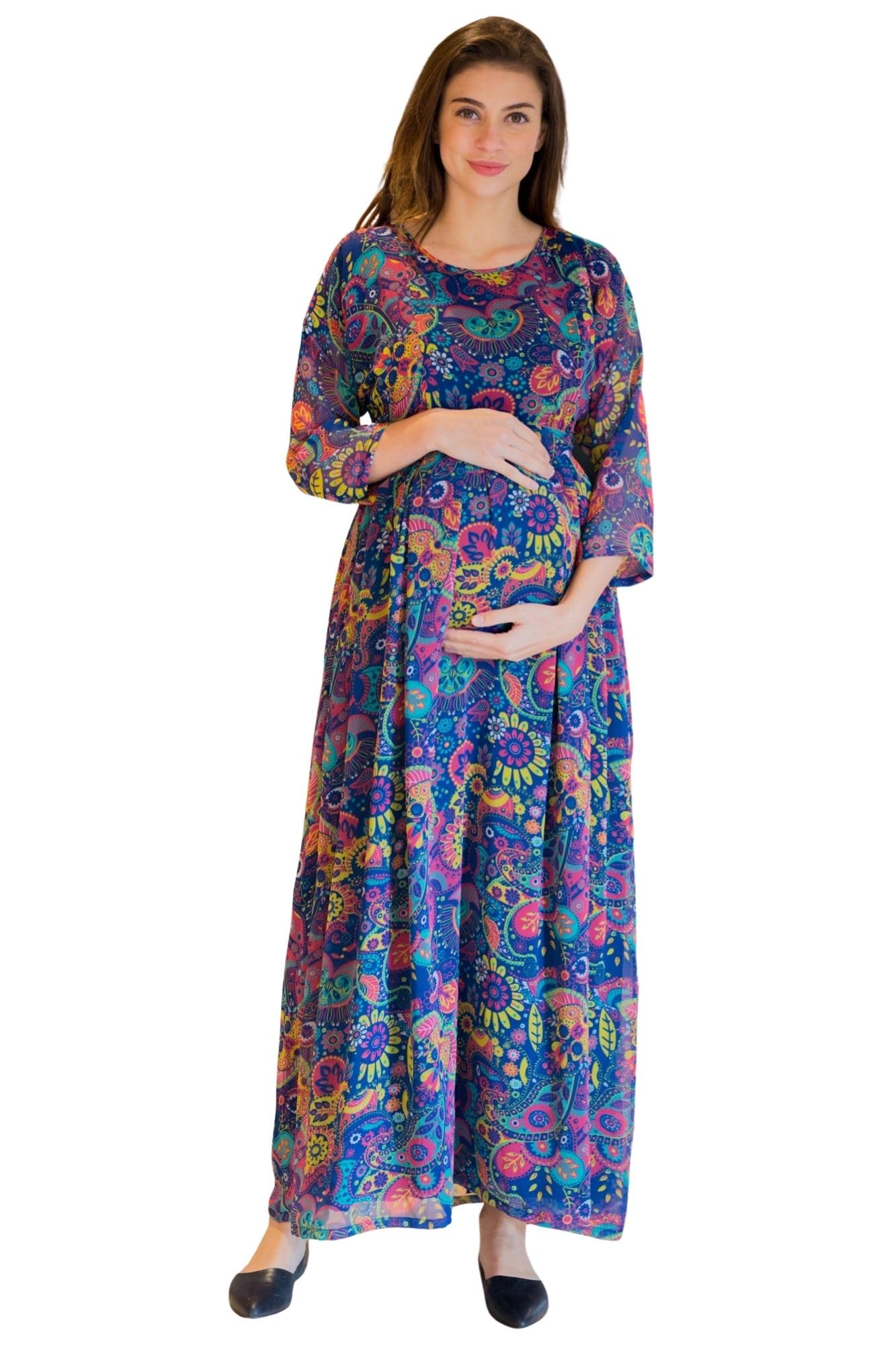momzjoy Jolly Circus Maternity Flow Dress-picture-13