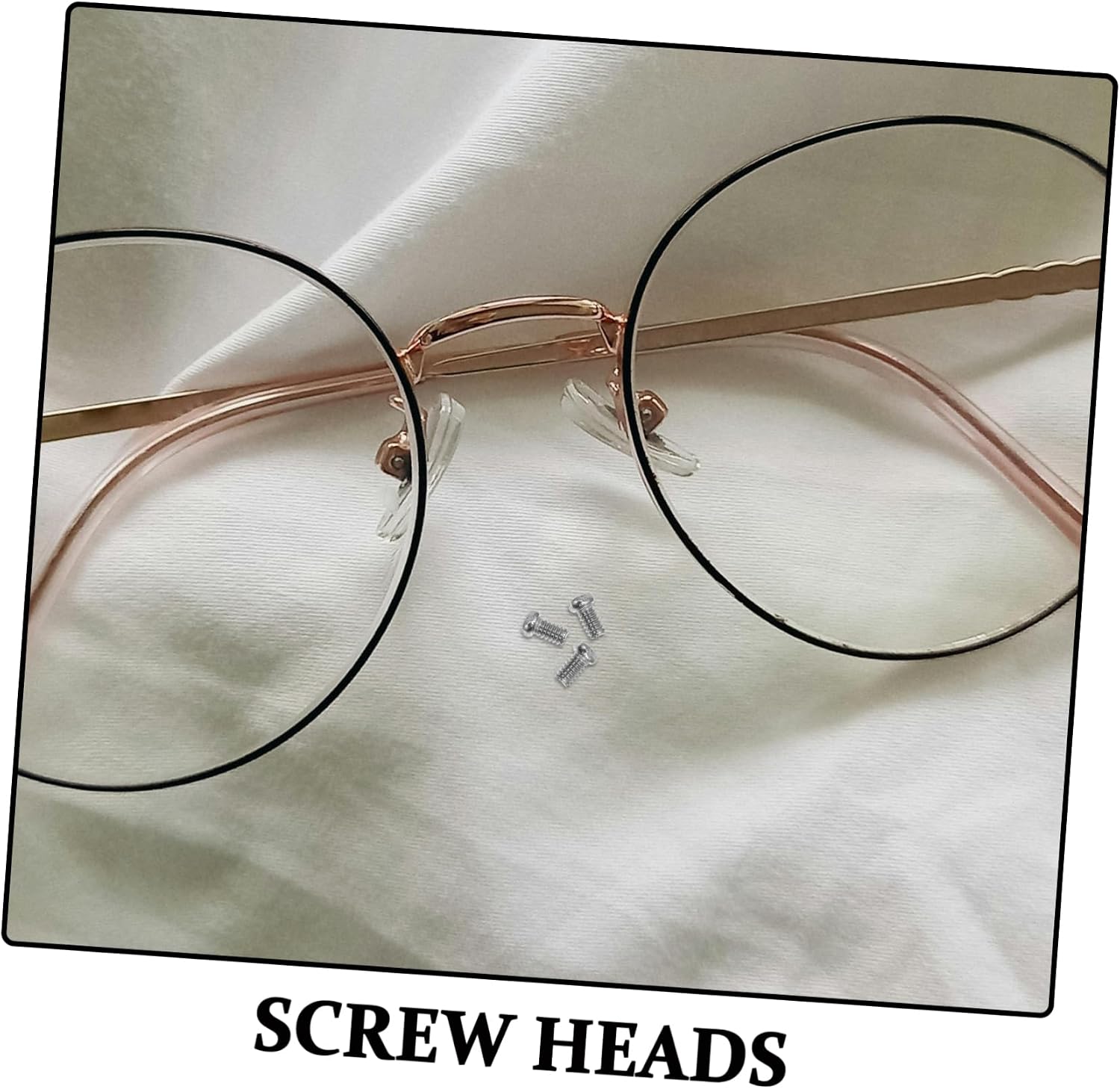Alipis 10000pcs Stainless Steel Eyeglass Screws Set Small Sunglasses Repair Screws Tools for Practical Glasses Accessories and Eyeglasses Repair Kit
