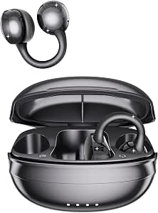 Open Ear Earbuds, Clip-On Wireless Earbuds for Running