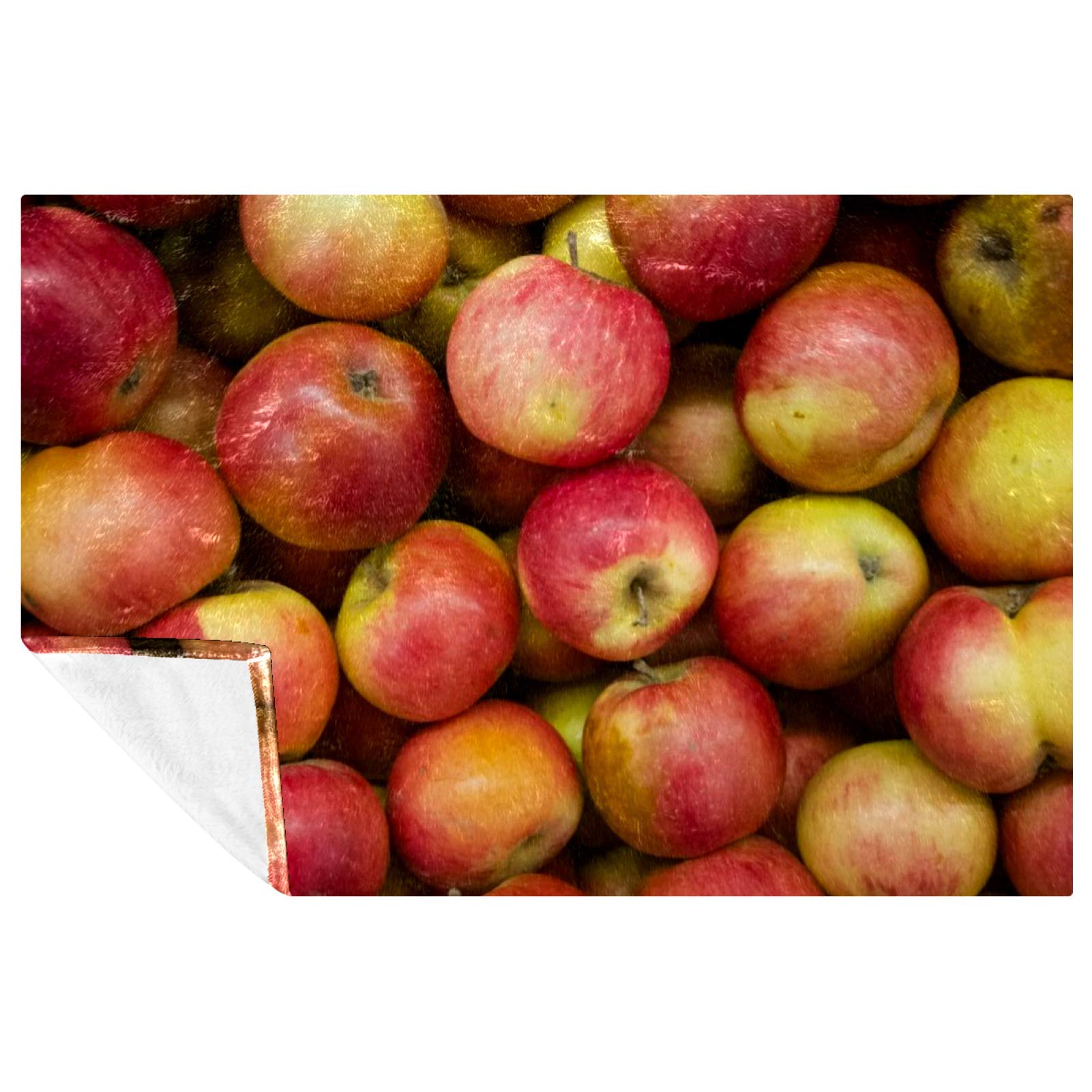 Couverture douce imprimé fruits moelleuse et légère pour plage
