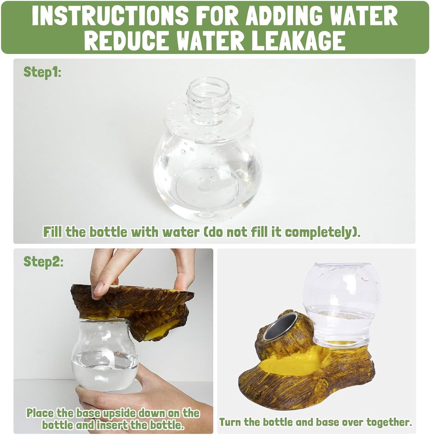 Turtle Water Bowl - Reptile Feeder for Drinking | Chameleon Water Bowl - for Enclosure Terrarium Turtle Tortoise Snake Bearded Dragon Lizard Chameleon Leopard