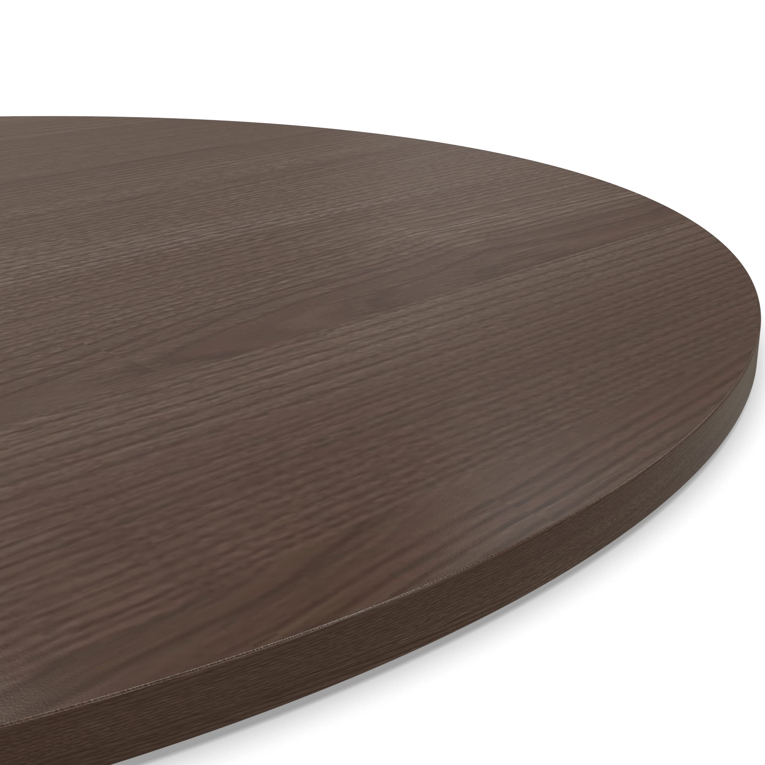 AUPROTEC Tischplatte 19mm rund Ø 1200 mm Eiche Piemont Mokka Holzplatte melaminharzbeschichtet Spanplatte mit Umleimer ABS Kante Auswahl: 120 cm