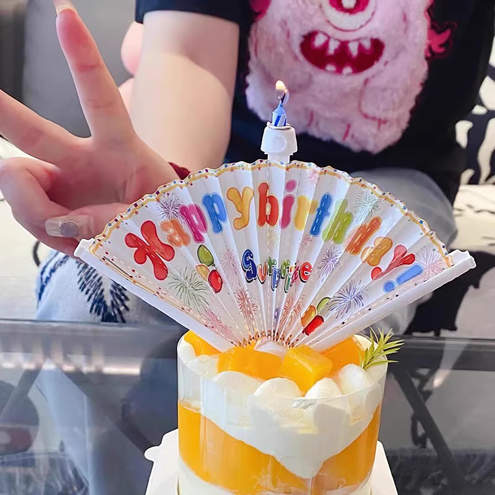 ZHIZHOUNEY Fan Shape for Birthdays Widely Used for Family and Hotel Gatherings Christmas Party Decoration