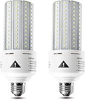 ZP 2-Pack 60W LED Corn Bulbs 7500 Lumens 5000K Daylight E26/E27 - 500W Equivalent for Garage Warehouse Outdoor Indoor 50K Hours