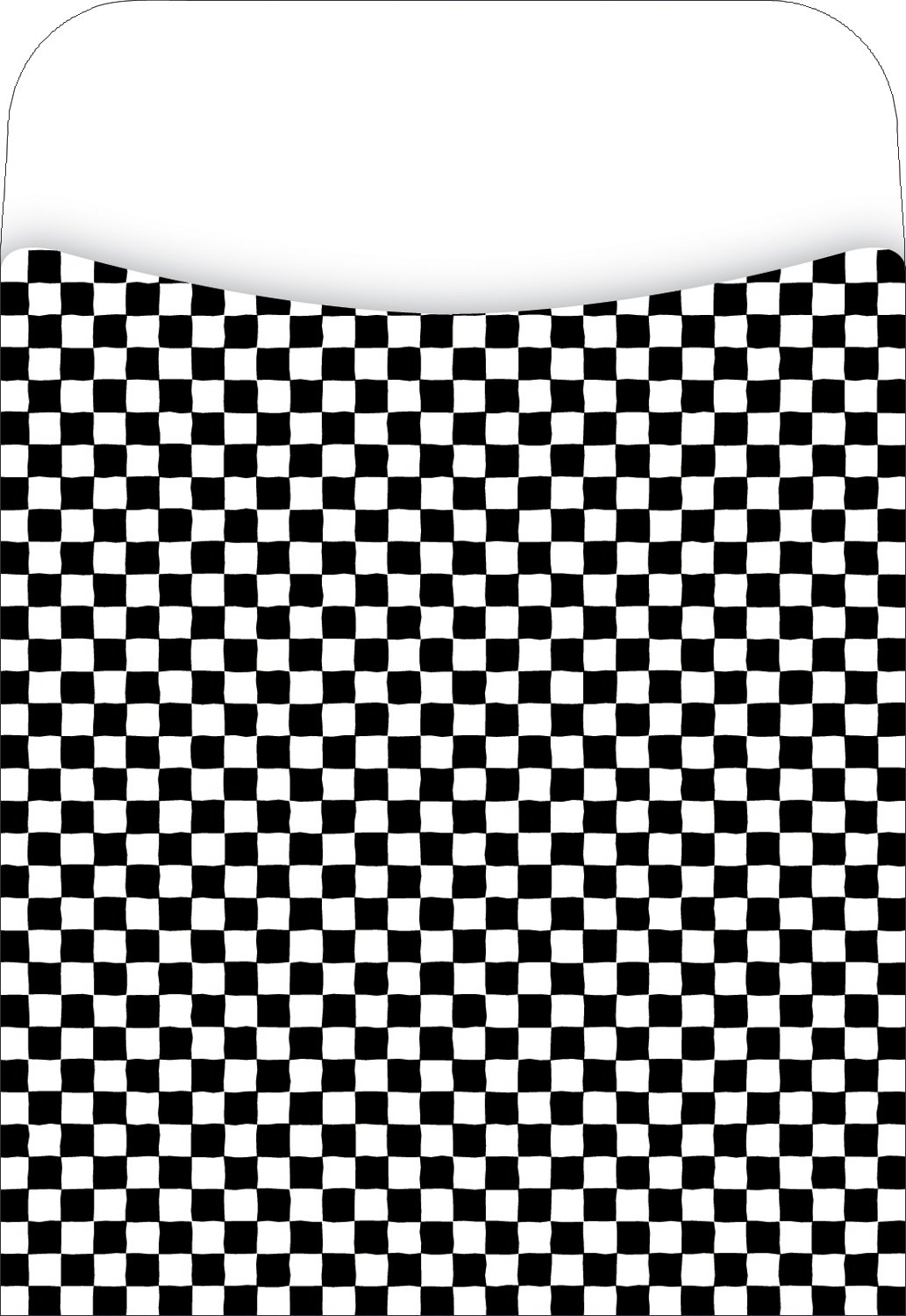 Barker Creek Pockets Labels, Black Checks (LL-1204)